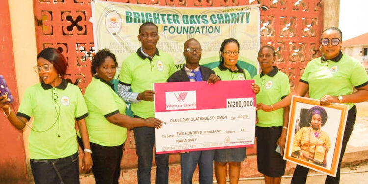 Easter/Ramadan Palliatives: BDCF presents Cheque to Victim of Fulani Herders, Food Stuff, Cash Gifts to150 Physically Challenged, Others