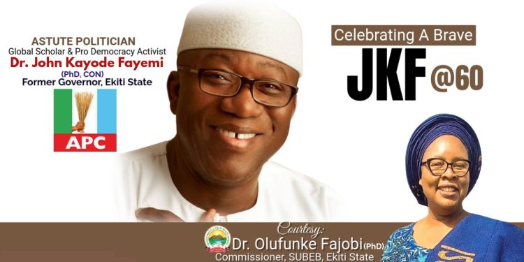 Fayemi @60: SUBEB Commissioner, Fajobi Celebrates Excellence Leadership