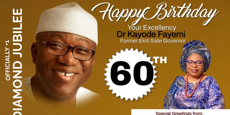 Ekiti First Female Speaker, Adelugba felicitates Ex-Governor Fayemi @60, describes him a True Reflection of Progressive Leader