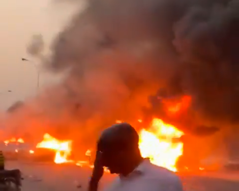 Vehicles Burnt, Motorists Feared Dead In Abuja Tanker Explosion