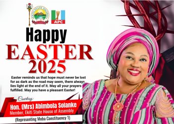 EASTER: Hon. Solanke preaches hope, perseverance as She felicitates Christians