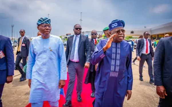 Tinubu Arrives Lagos for Yuletide Holidays