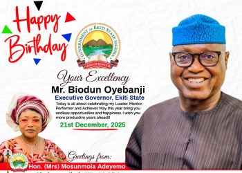 58th Birthday: Ikole West LCDA Chairman, Adeyemo felicitates Governor Oyebanji