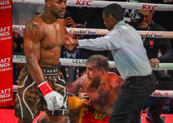 Anthony Joshua Knocks Out Jake Paul In Six-Round Controversial Bout