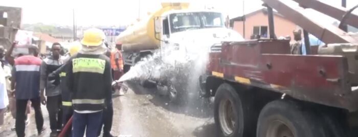 Petrol Tanker Rams into Popular Market in Ibadan