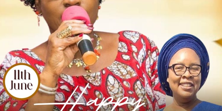 SUBEB Commissioner, Fajobi Felicitates Erelu Fayemi on Her 63rd Birthday